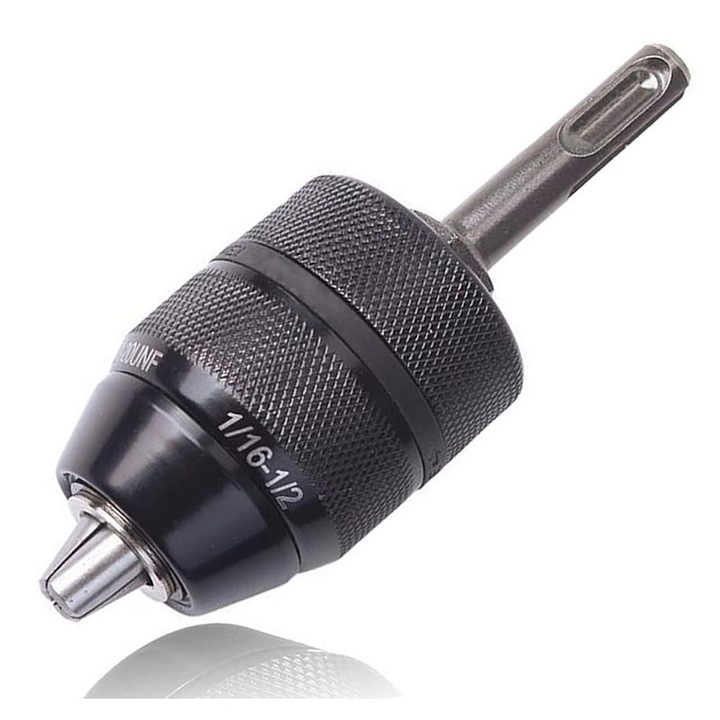 Mandrina fara cheie SHARZEE, 2-13mm, metal, adaptor SDS Plus