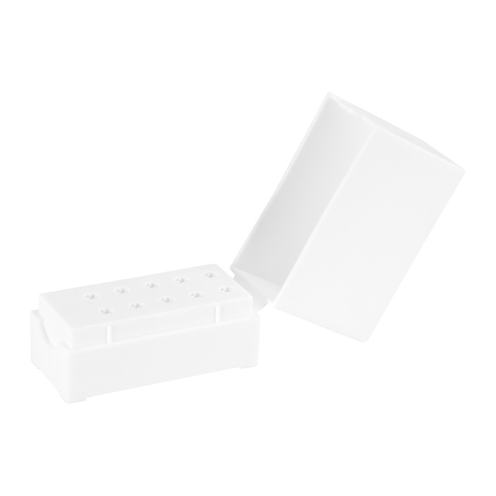 Suport pentru freze manichiura/pedichiura EXO, 10 orificii, plastic