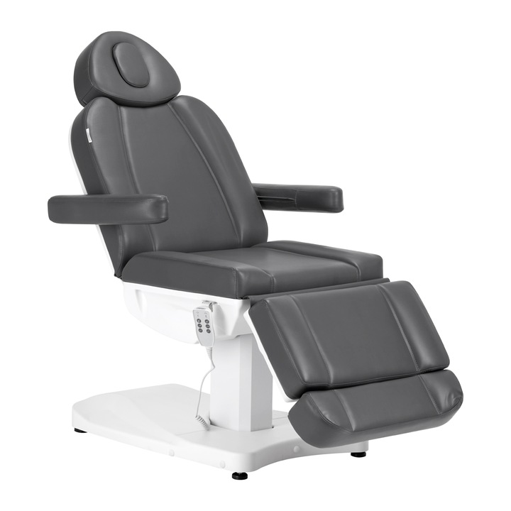 Elektromos kozmetikai fotel Activeshop 803D, 3 fokozatban állítható, szürke, 64-90cm