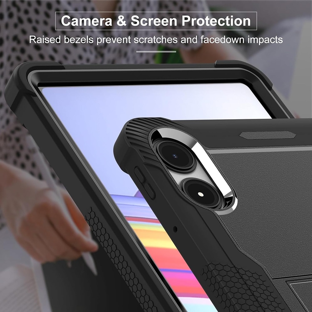 Husa pentru Xiaomi Redmi Pad Pro / Pro 5G / Poco Pad, Techsuit, Rugged TabShell, Neagra