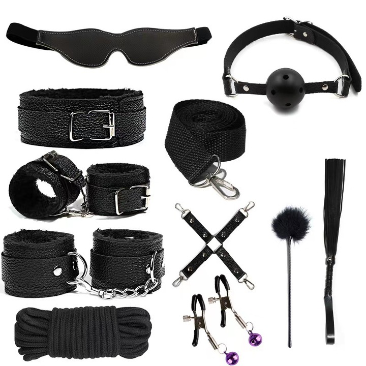 Set BDSM, 10 piese, pentru adulti
