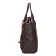 Gave Lux, Geanta tote de piele cu canaf 25471, Maro