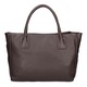 Gave Lux, Geanta tote de piele cu canaf 25471, Maro