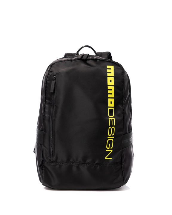 MOMO DESIGN, Rucsac cu imprimeu logo, Negru, Galben