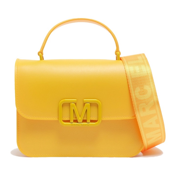 Marc ellis, Geanta crossbody de piele ecologica, Galben