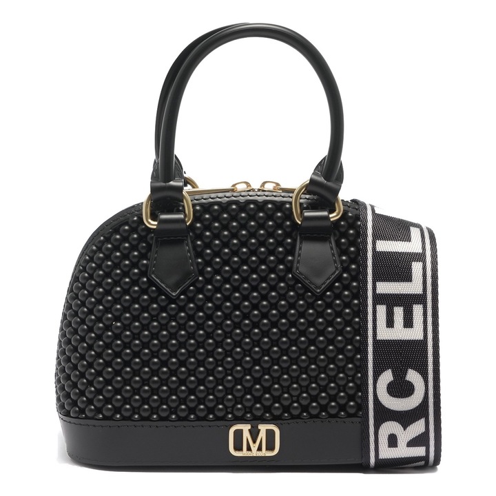 Marc ellis, Geanta matlasata de umar cu bareta logo, Auriu, Negru