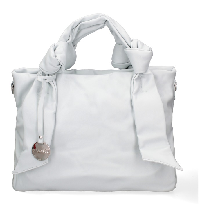 Diana&Co, Geanta shopper de piele ecologica, Albastru deschis
