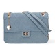Diana&Co, Geanta crossbody cu barete lant, Bleumarin