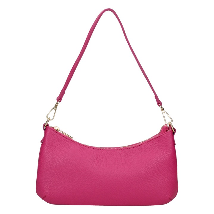 Gave Lux, Geanta baguette de piele, Fucsia