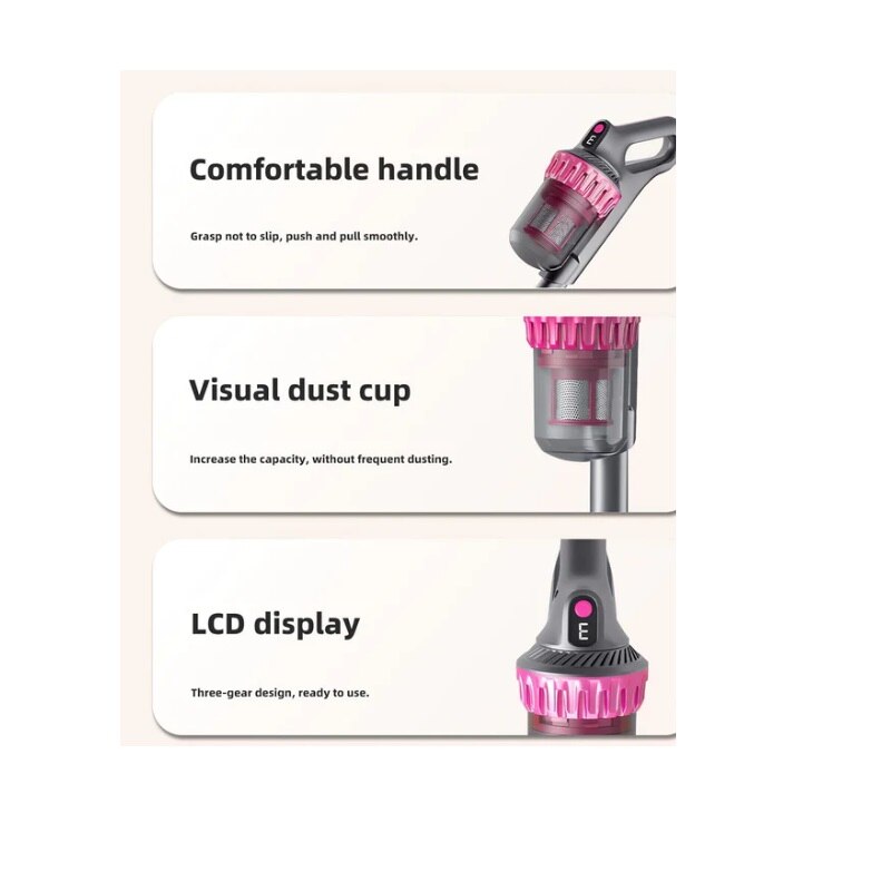 Aspirator vertical fara fir 3 in 1, motor digital 480W, autonomie 100 min