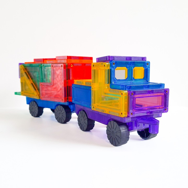 Learn & Grow Toys mágneses építőkészlet, autóbővítő csomag 28 db