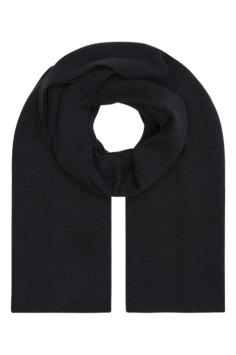 CALVIN KLEIN JEANS, Fular cu logo brodat, Negru, Roz prafuit