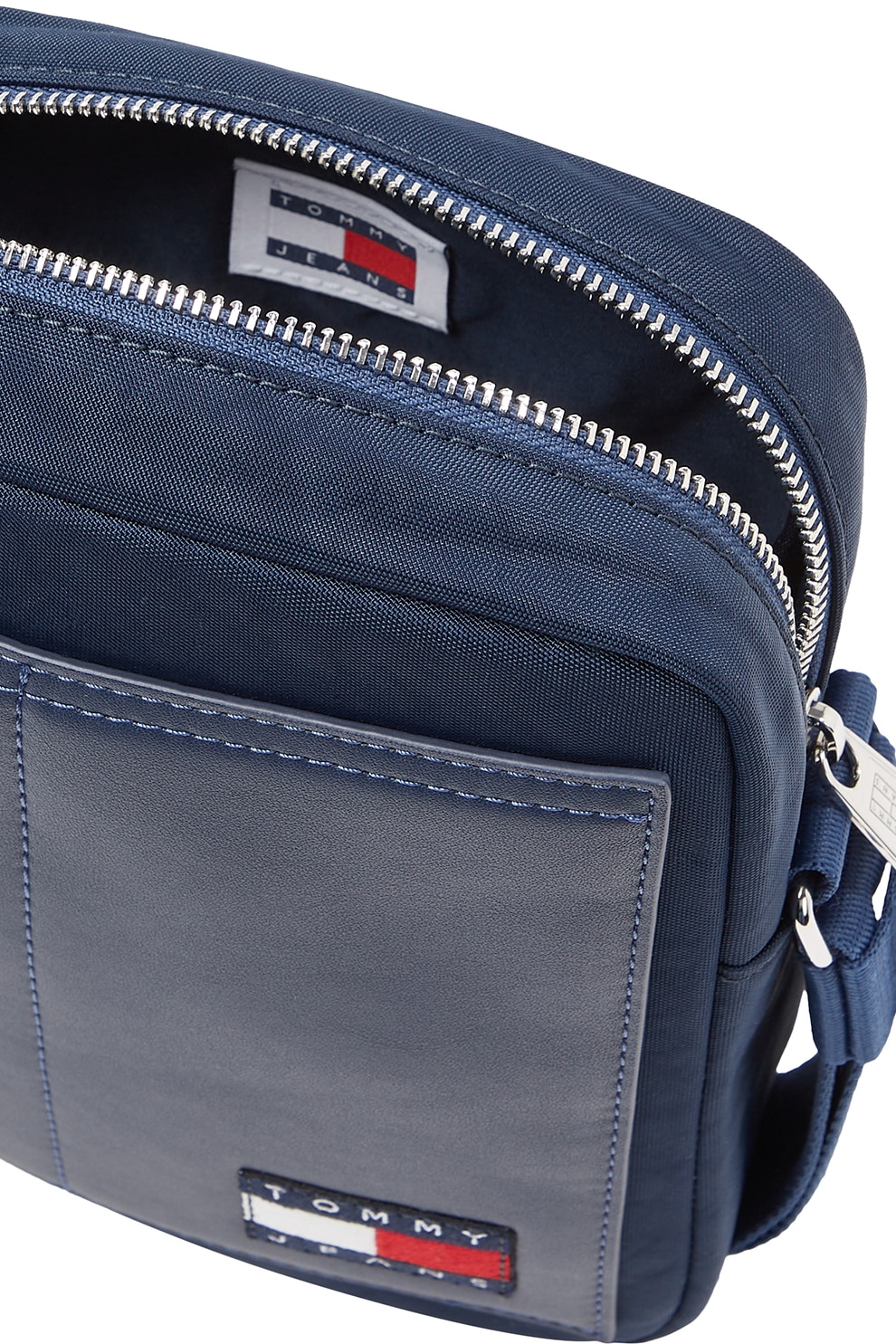 Tommy Jeans, Geanta crossbody cu logo, Bleumarin - eMAG.ro