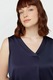 Fiorella Rubino, Bluza cu decolteu in V, fara maneci, Bleumarin, L