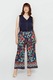 Fiorella Rubino, Bluza cu decolteu in V, fara maneci, Bleumarin, L