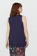 Fiorella Rubino, Bluza cu decolteu in V, fara maneci, Bleumarin, L