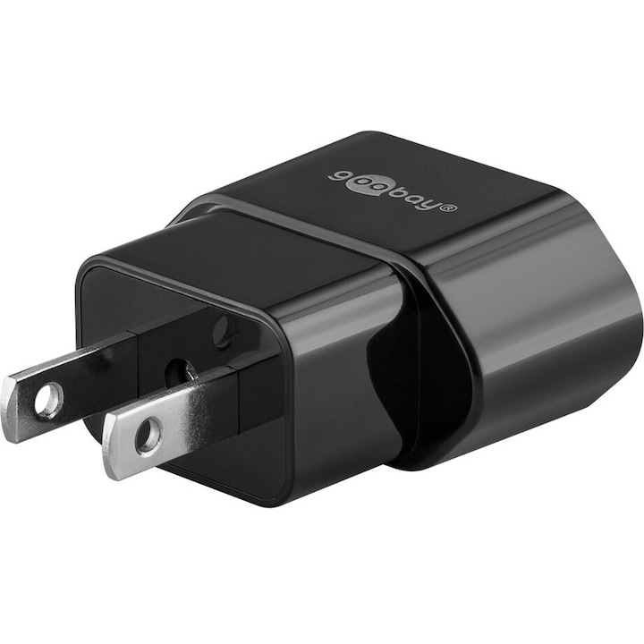 Europlug adapter - USA/Japán 2 tűs CEE 7/16 - A típusú NEMA 1-15