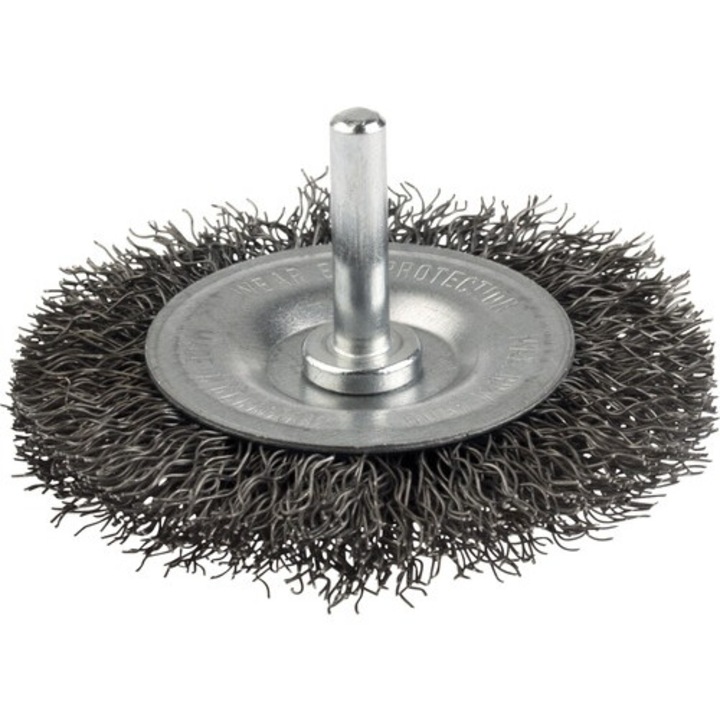 Perie Sarma Rotunda Lessmann Ø75mm, Sarma Fina De Otel, 2 Randuri Grosime