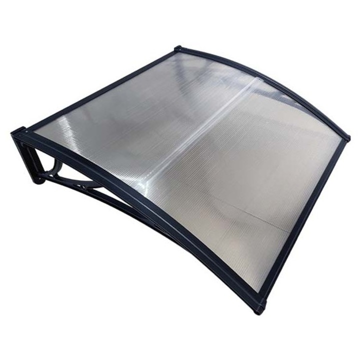 Copertina de usa, negru transparent, accesorii montaj inclus, MAPROFI, 80 x 60 cm