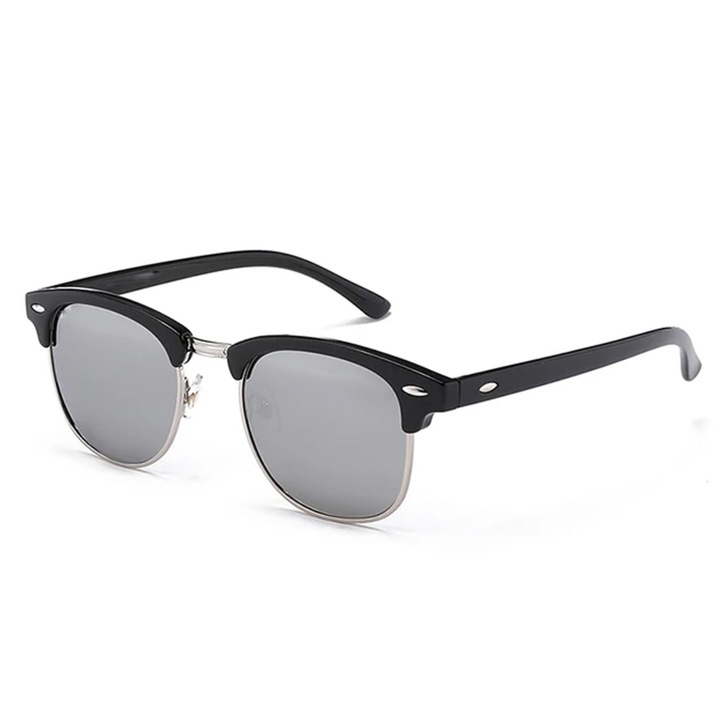 Ochelari de soare pentru barbati, model elegant masculin, tematica fashion hot summer, marime universala, gri, EFAYN