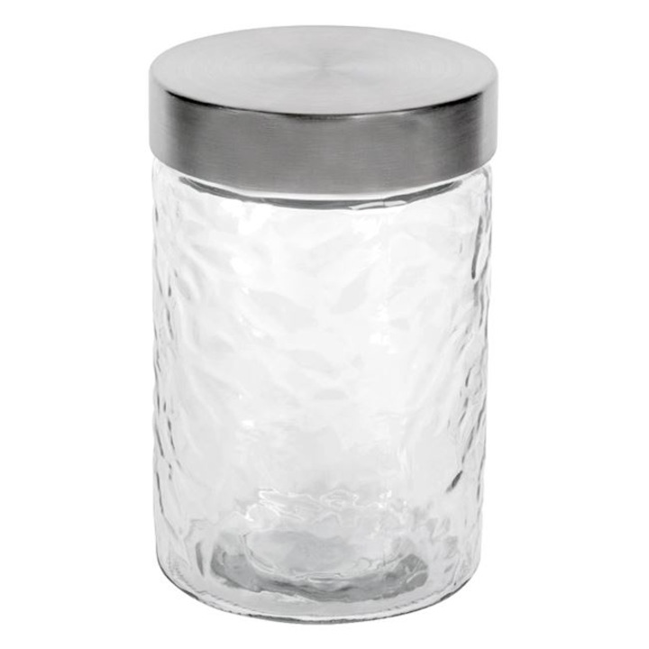 Fém fedéllel ellátott üvegedény 1200 ml