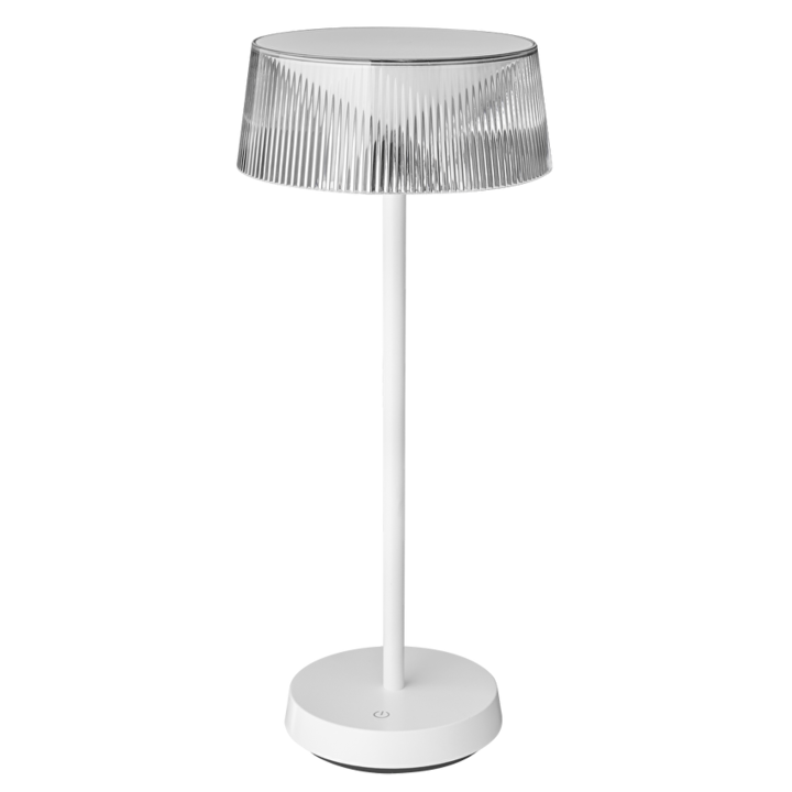 Lampa de masa LED, reglabila, reincarcabila, 2,3 W, 3000 K, IP44, alb, Ultralux