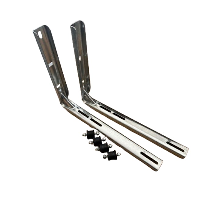 Комплект поцинковани стоики и гумени антивибрационни тампони за климатик