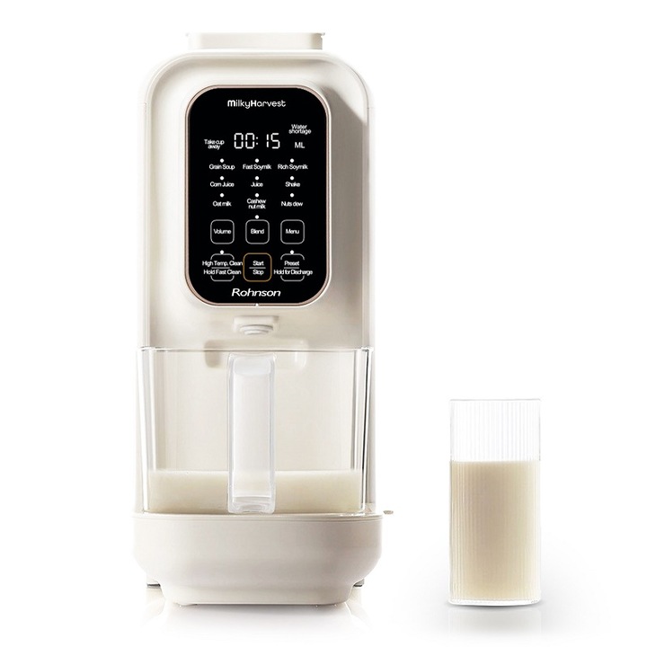 Автоматична машина за растително мляко, Rohnson R-5901, Капацитет 1, 2 л, Бял