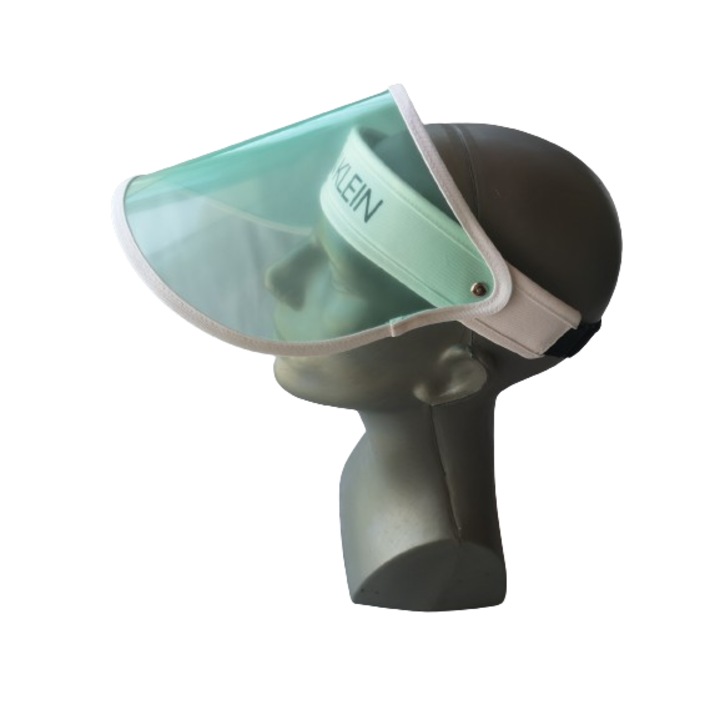 CALVIN KLEIN JEANS napellenző, átlátszó logós napellenző, egy méret, fehér