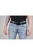 Curea pentru pantaloni din piele pentru barbati Brodrene OPM-08 Catarama neagra Latime 4 cm Latime Marime 90 Lungime 105 cm