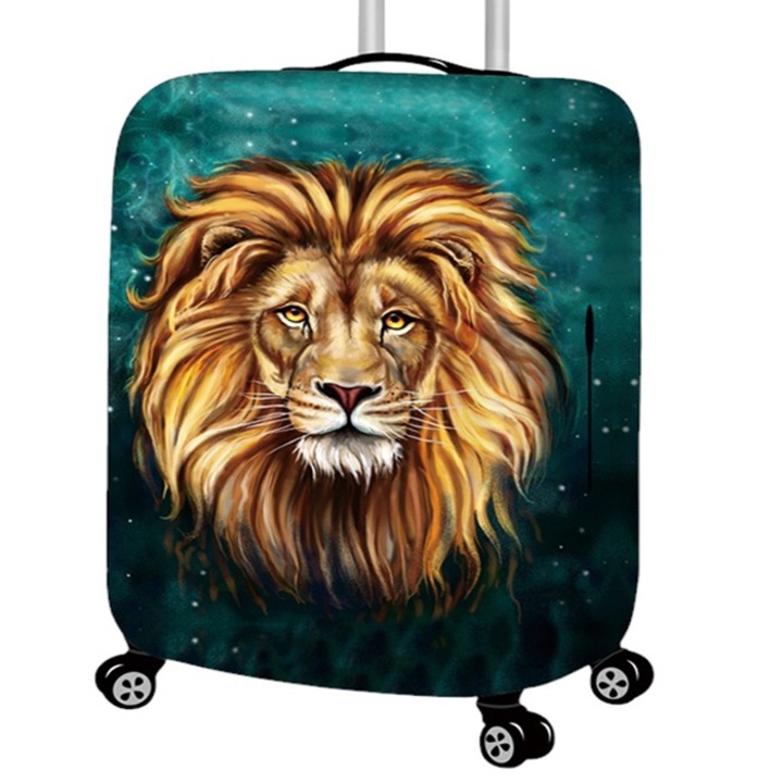 Husa elastica NINI pentru protectie Troler sau Valiza, Marimea S ajustabila, model LION AK4812