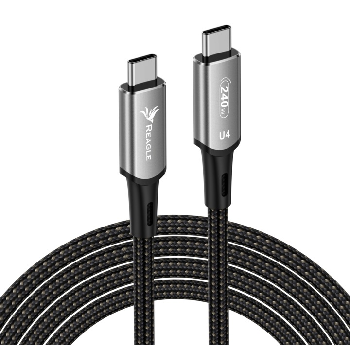 Cablu Usb-C 4.0 Pd 240W 8K 40 Gbps Thunderbolt 3 Reagle 2M