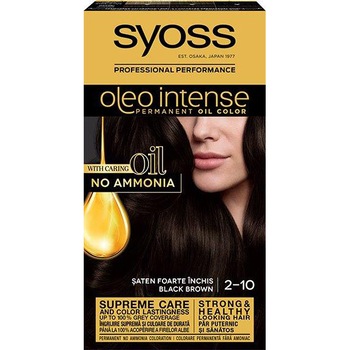 Vopsea de par permanenta fara amoniac Syoss Color Oleo Intense 2-10 Saten Foarte Inchis, 115 ml Vopsea de par permanenta fara amoniac Syoss Color Oleo Intense 2-10 Saten Foarte Inchis, 115 ml