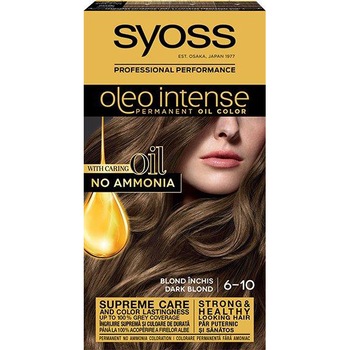 Vopsea de par permanenta fara amoniac Syoss Color Oleo Intense 6-10 Blond Inchis, 115 ml Vopsea de par permanenta fara amoniac Syoss Color Oleo Intense 6-10 Blond Inchis, 115 ml
