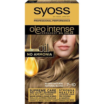 Vopsea de par permanenta fara amoniac Syoss Color Oleo Intense 7-10 Blond Natural, 115 ml Vopsea de par permanenta fara amoniac Syoss Color Oleo Intense 7-10 Blond Natural, 115 ml