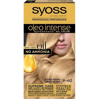 Vopsea de par permanenta fara amoniac Syoss Color Oleo Intense 9-60 Blond Nisipiu, 115 ml Vopsea de par permanenta fara amoniac Syoss Color Oleo Intense 9-60 Blond Nisipiu, 115 ml