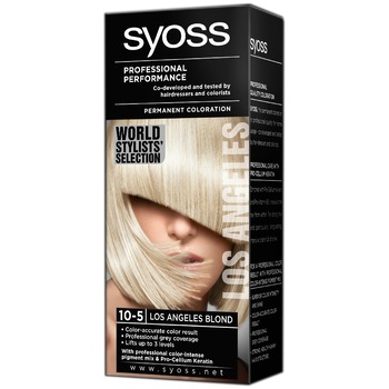 Vopsea de par Syoss Color Bl 10-5 Los Angeles Blonde, 125 ml Vopsea de par Syoss Color Bl 10-5 Los Angeles Blonde, 125 ml