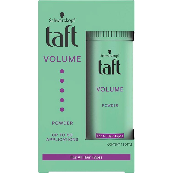 Pudra de par pentru volum Taft Volume, formula vegana, 10 g