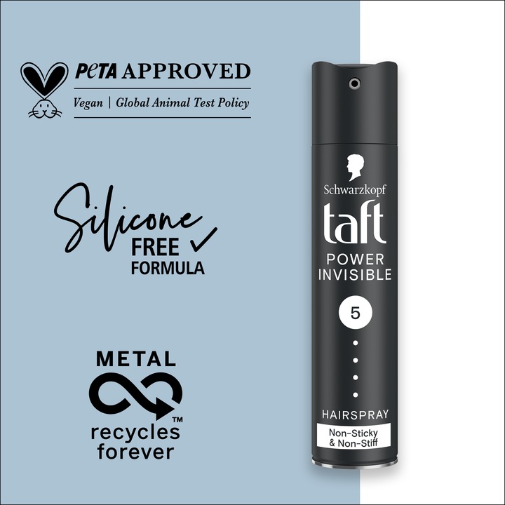 Taft Power invisible hajlakk, 250ml