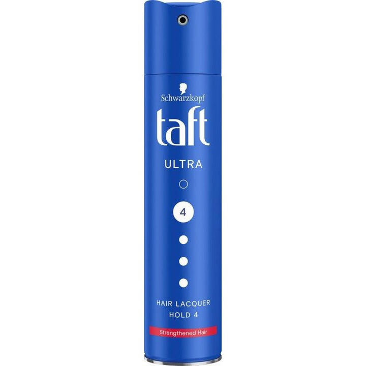 Fixativ Taft Ultra Strong, nivel fixare 4, formula vegana, 250 ml