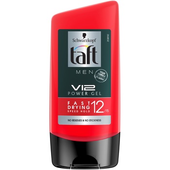 Gel de par Taft Looks V12, fixare xtrem de puternica, uscare rapida, 150 ml Gel de par Taft Looks V12, fixare xtrem de puternica, uscare rapida, 150 ml