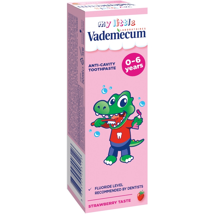 Паста за зъби Vademecum Junior Strawberry, 50 мл