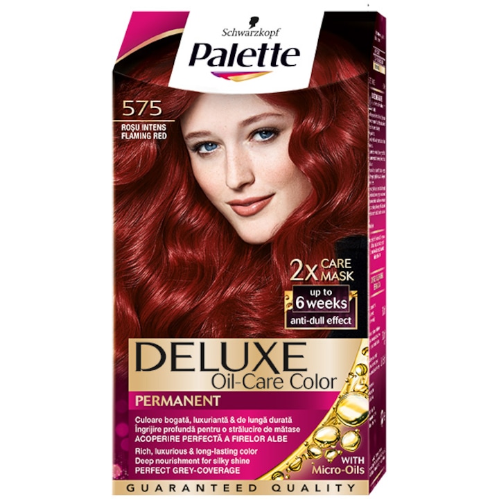 Боя за коса Palette Deluxe 575 Огнено червен, 135 мл