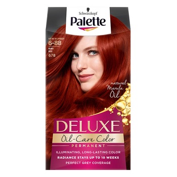Vopsea de par permanenta Palette Deluxe 678 Rubin Red, 135 ml Vopsea de par permanenta Palette Deluxe 678 Rubin Red, 135 ml