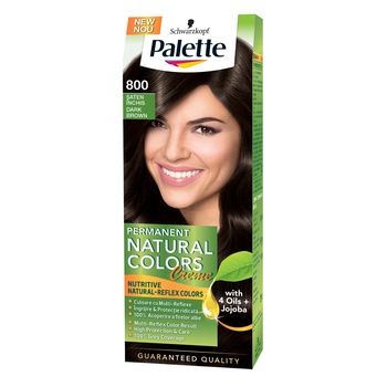 Vopsea de par permanenta Palette Natural Colors 800 Saten Inchis, 110 ml Vopsea de par permanenta Palette Natural Colors 800 Saten Inchis, 110 ml
