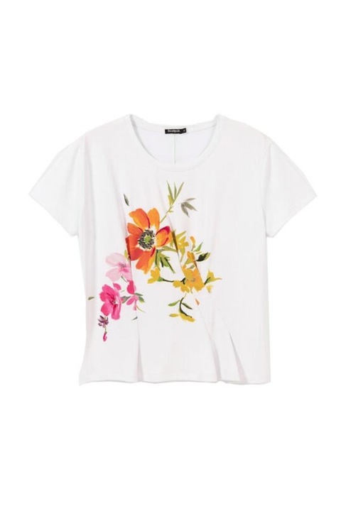 Tricou Desigual 20SOTK28, Alb