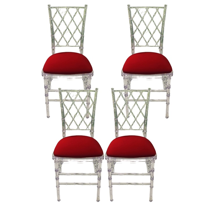 Huse scaune, Enforose, set 4 piese, material de calitate, respirabil, interior si exterior