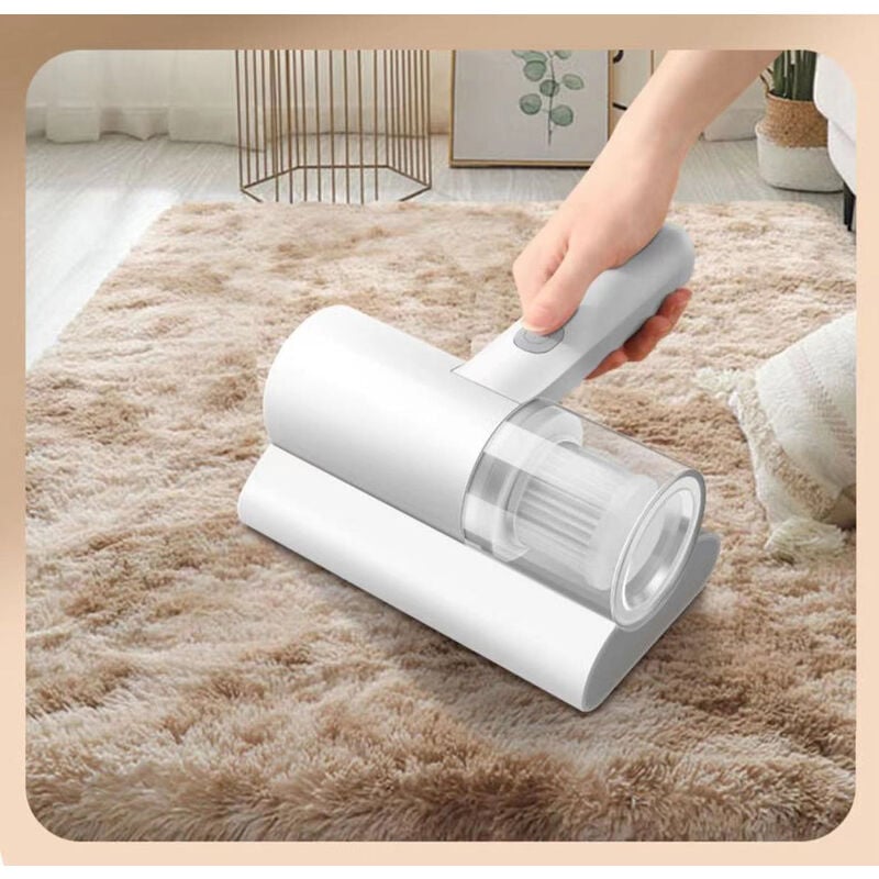 Aspirator portabil AMRINUGL, tehnologie cu pad-uri cu pulsare dubla, functie 3 in 1, pentru saltele, perne, lenjerie si tapiterie
