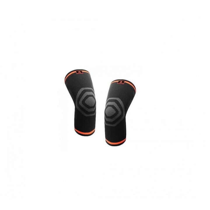 Set de 2 genunchiere Anoopsyche, marime M, textil, negru