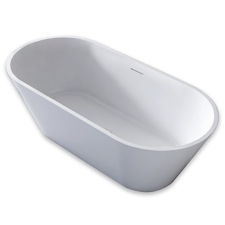 Cada de baie freestanding Corsica, 170x80x55, alb lucios